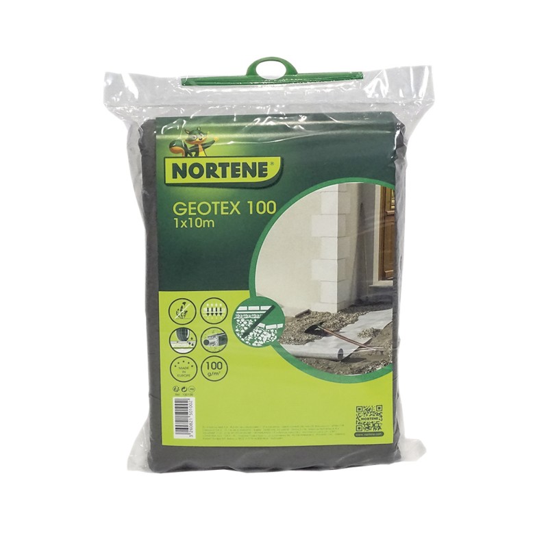 Feutre pour allées et terrasses GEOTEX 100 1 x 100 m Gris Nortene
