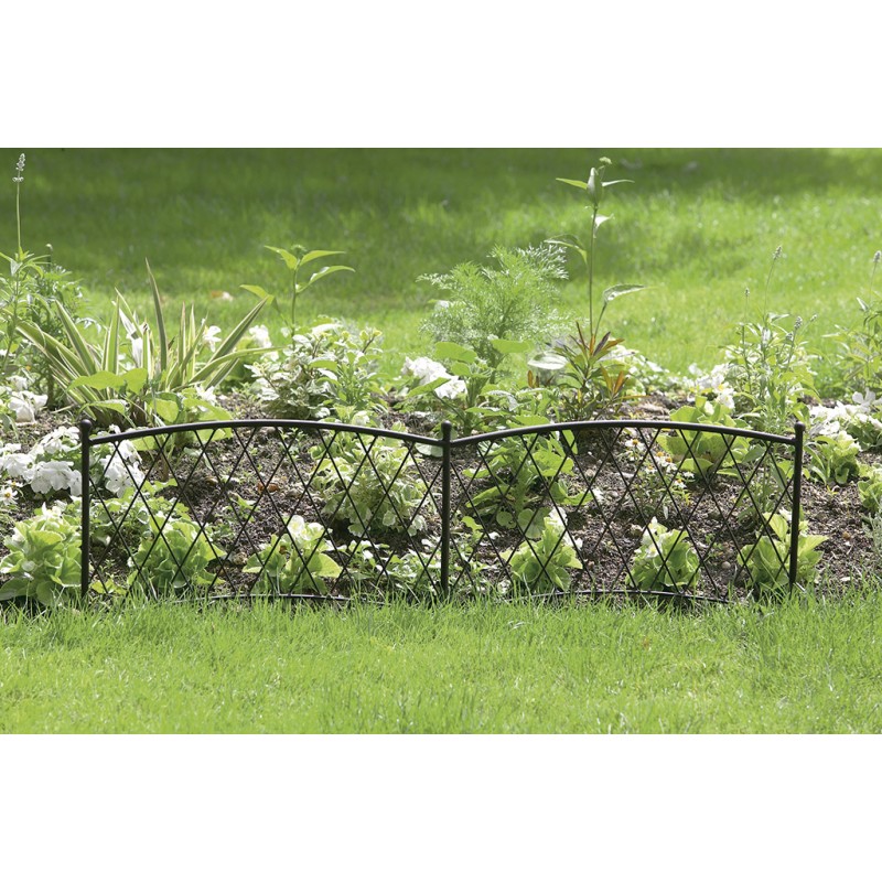 Bordure décorative CLASSIC METAL BORDER  0,40 x 1 m Marron Nortene