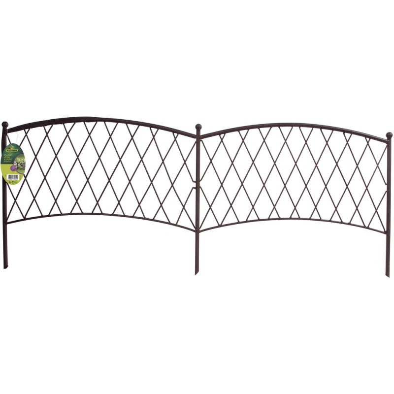 Bordure décorative CLASSIC METAL BORDER  0,40 x 1 m Marron Nortene