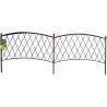 Bordure décorative CLASSIC METAL BORDER  0,40 x 1 m Marron Nortene