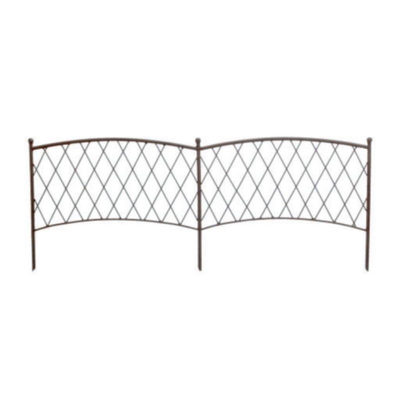 Bordure décorative CLASSIC METAL BORDER  0,40 x 1 m Marron Nortene