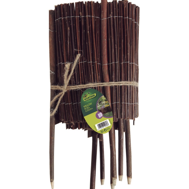 Bordure flexible en osier WILLO ROLL 0,25 x 3 m Nortene