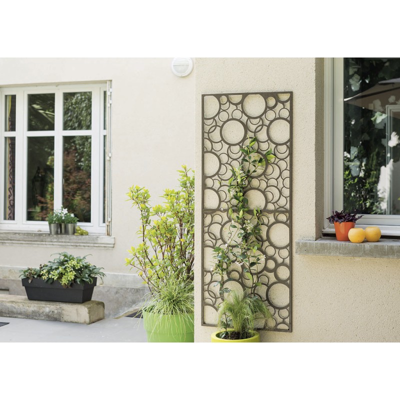 Panneaux en métal DECO PANEL BUBBLES 1,5 x 0,6 m Oxyde Nortene
