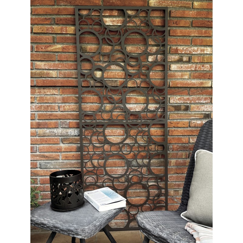Panneaux en métal DECO PANEL BUBBLES 1,5 x 0,6 m Oxyde Nortene