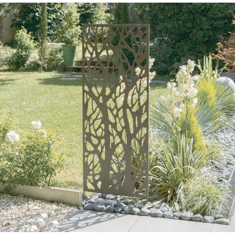 Panneaux en métal DECO PANEL TREE 1,5 x 0,6 m Oxyde Nortene