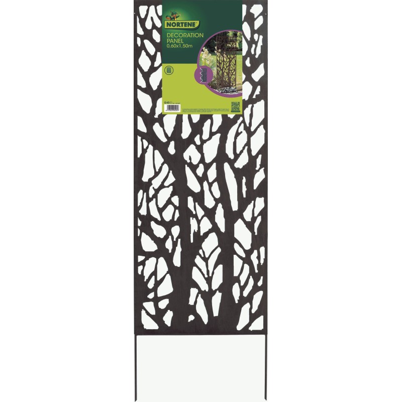Panneaux en métal DECO PANEL TREE 1,5 x 0,6 m Oxyde Nortene