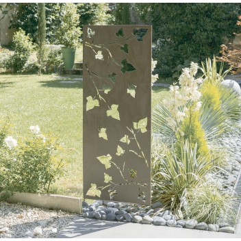 Panneaux en métal DECO PANEL IVY 1,5 x 0,6 m Oxyde Nortene