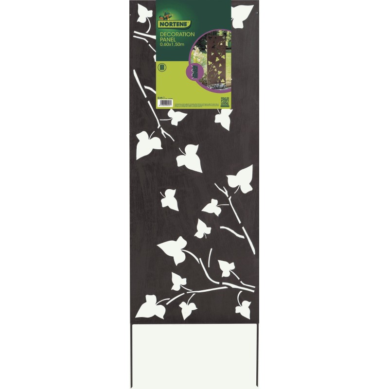 Panneaux en métal DECO PANEL IVY 1,5 x 0,6 m Oxyde Nortene