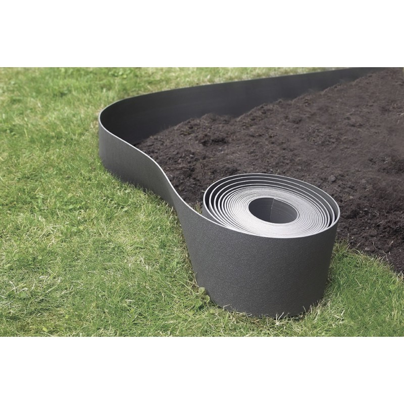 Bordure flexible ETIK BORDURA 0,15 x 10 m Gris Nortene