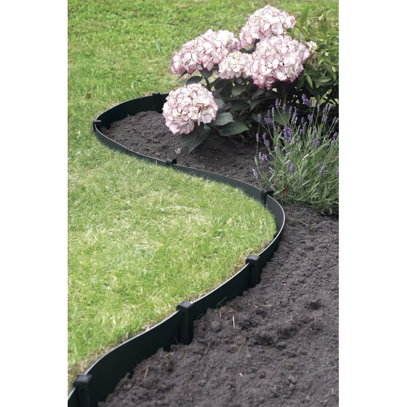 Bordure flexible ETIK BORDURA 0,15 x 10 m Anthracite Nortene