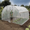 Serre de jardin avec gouttière latérale 3 x 3 x 2 m – Protection, récupération d’eau et culture durable