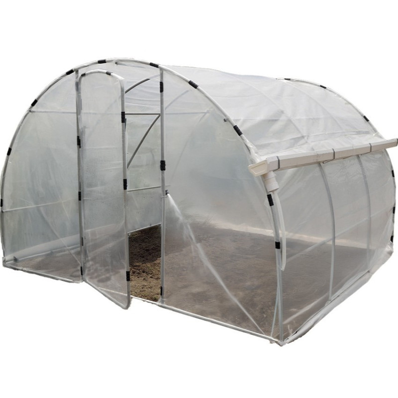 Serre de jardin avec gouttière latérale 3 x 3 x 2 m – Protection, récupération d’eau et culture durable