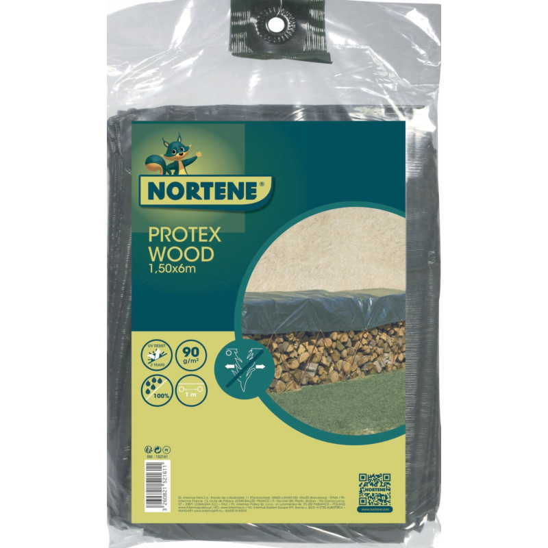Bâche renforcée PROTEX 1,50 x 6 m Vert Nortene