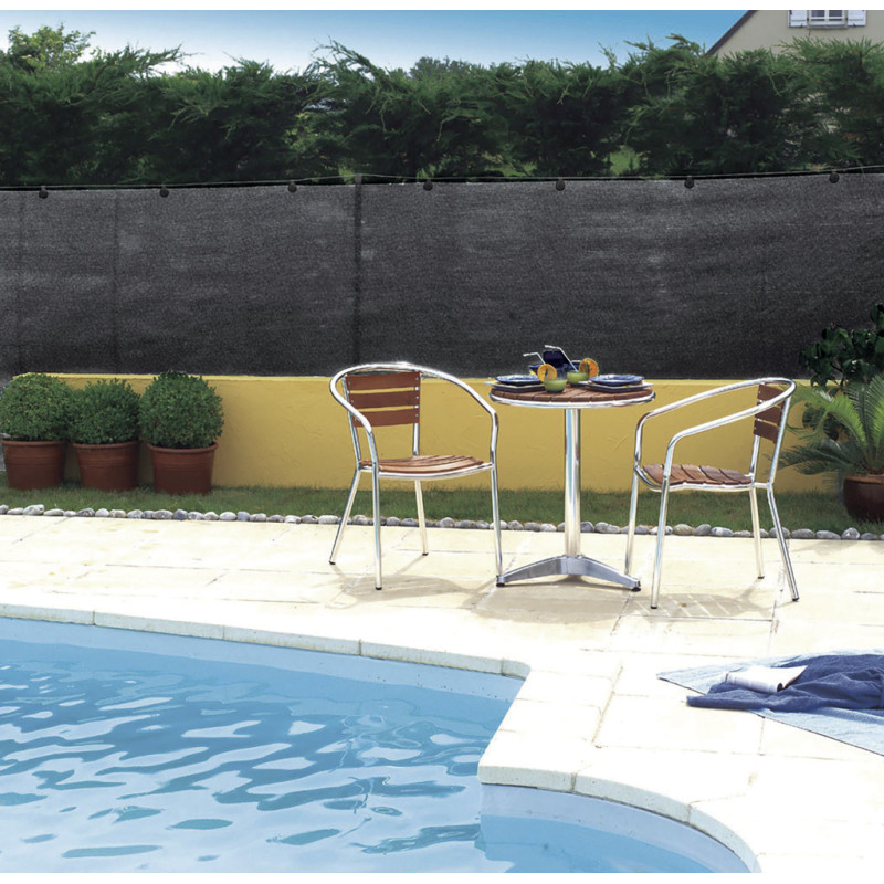 Natte brise-vue tissée RECYNET PLUS 1 x 5 m Gris Nortene