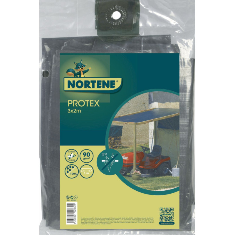 Bâche renforcée PROTEX 3 x 2 Vert Nortene