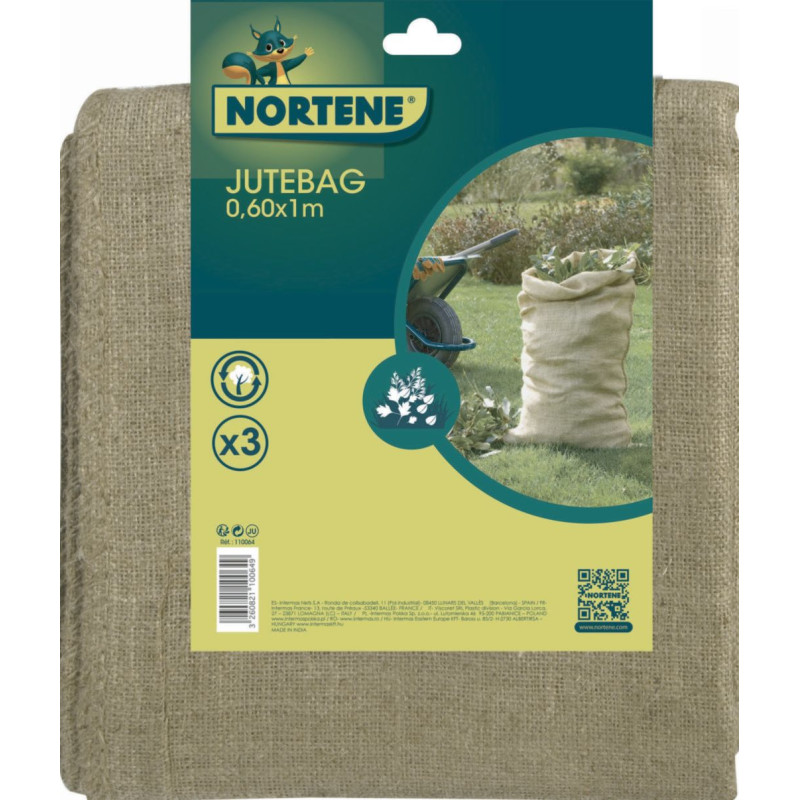 Sacs naturels JUTEBAG 0,60 x 1 m Nortene (3 u.)