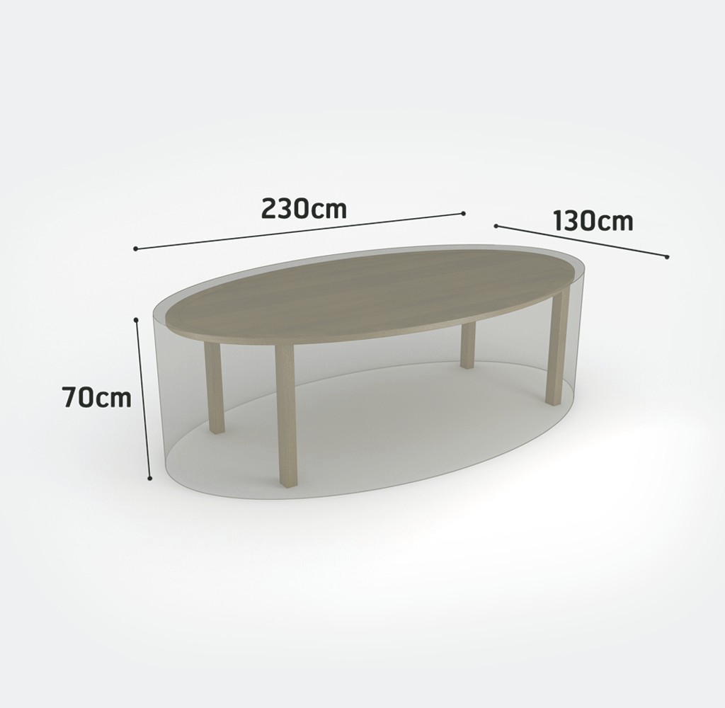 Housse De Table Basse D'Extérieur 122 X 71 X 40 Cm - Tissu 600D Imperméable Beige
